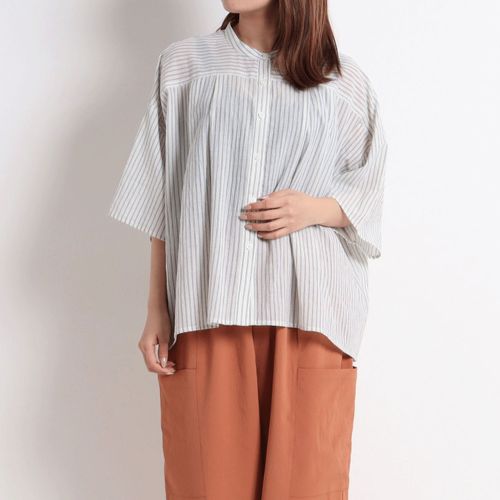 オンアンドオン
le colis ラティスボイルタックワイドシャツ