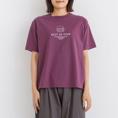 ピープル
kermu 接触冷感OE天竺バーガー刺繍Tシャツ