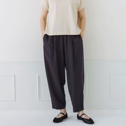ピープル
Crea delice 綿麻ツイルバレルパンツ