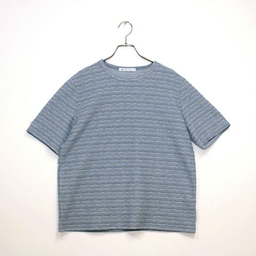 ジジョン
T’BIS STUDIO 半袖かすり波ボーダークルーネックカットソー