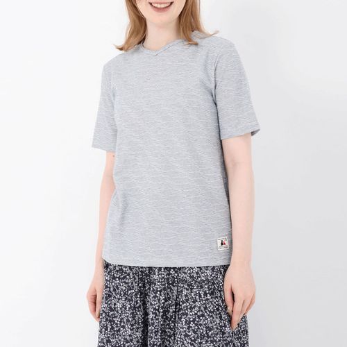 ジジョン
T’BIS STUDIO 立体柄ジャカードVネックTシャツ
