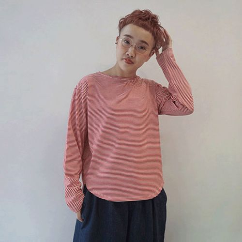 ａｅｌ
mao made 細細ボーダーラウンドヘムTEE
