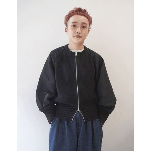 ａｅｌ
mao made 異素材ドッキングボリュームスリーブジャケット