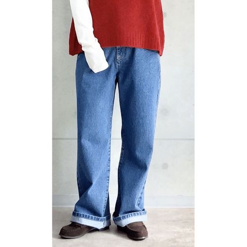 ク・ラッチ
AUG デニムセミワイドストレートパンツ