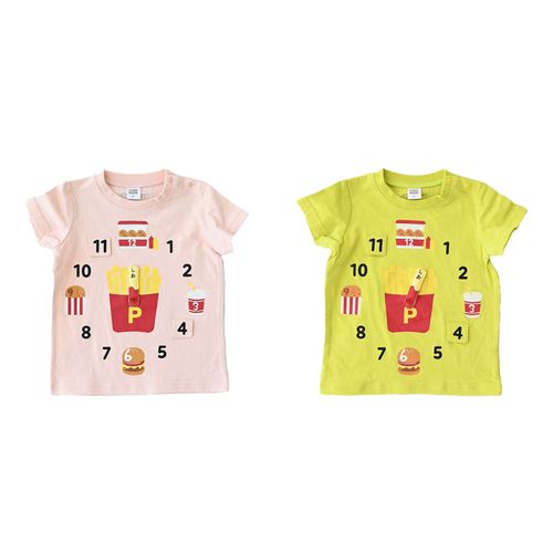 ベビールーム
ポテトの時計Tシャツ
