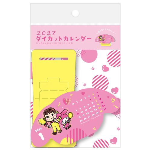 4952270340545



CL34



古川紙工
2027 ダイカットカレンダーPEKO×MY MELODY