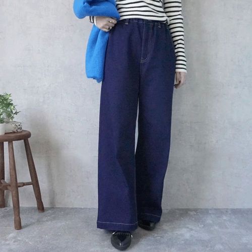 佐藤安商店
W HEART 裏起毛デニムワイドパンツ