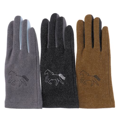 福田手袋
馬刺繍付起毛ジャージ手袋