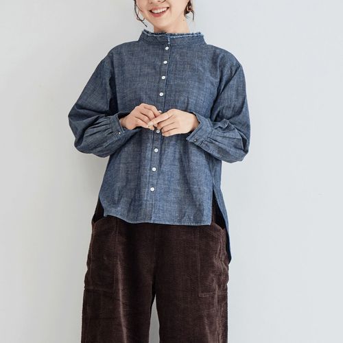 ＹＵＲＫプラン
YURK geniet van スラブデニムフリンジカラーシャツ