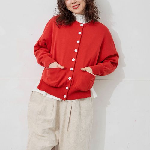 ＹＵＲＫプラン
YURK geniet van 配色カーディガン