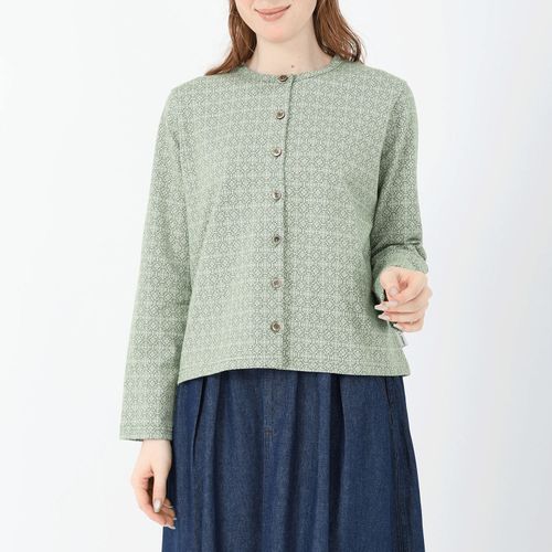 ジジョン
T’BIS STUDIO モザイク柄ジャカート長袖カーディガン