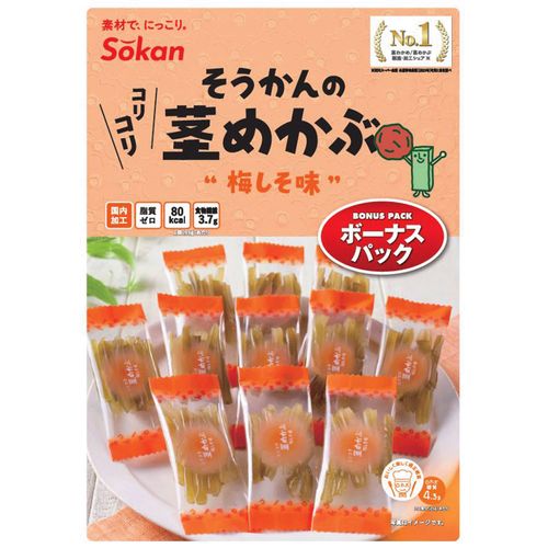 4941983028130







壮関
そうかんの茎めかぶ梅しそ味ボーナスパック